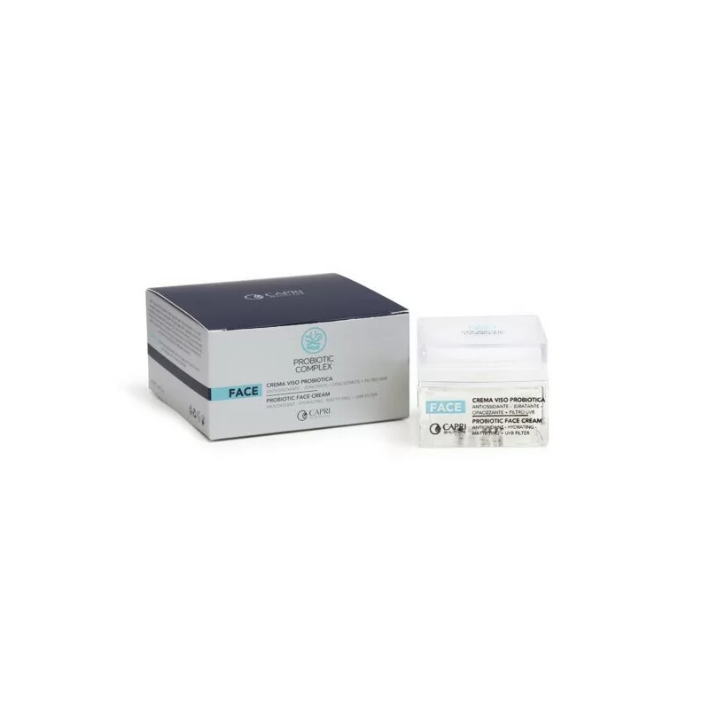 Crema viso Capri Beauty Line probiotica antiossidante idratante opacizzante Probiotic Complex ml50